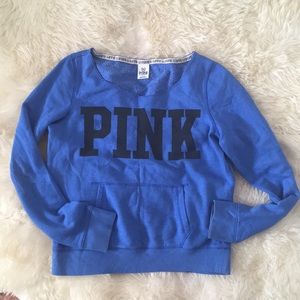 Victoria’s Secret crew neck sweatshirt.